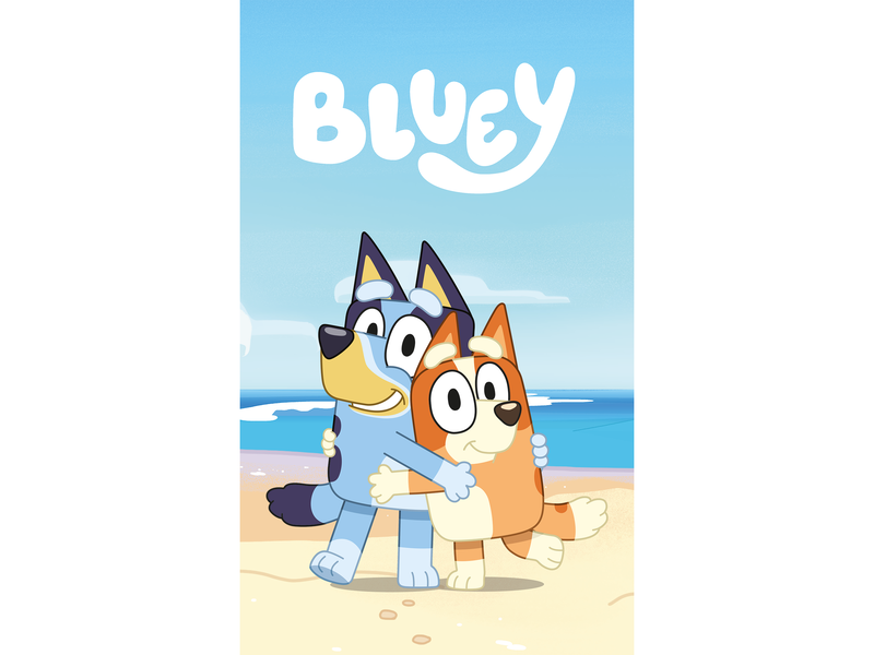 Bluey Fleeceplaid Sisters - 100 x 150 cm - Polyester