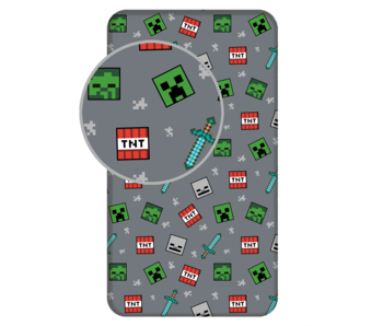 Minecraft Spannbettlaken Game 90 x 200 cm Baumwolle