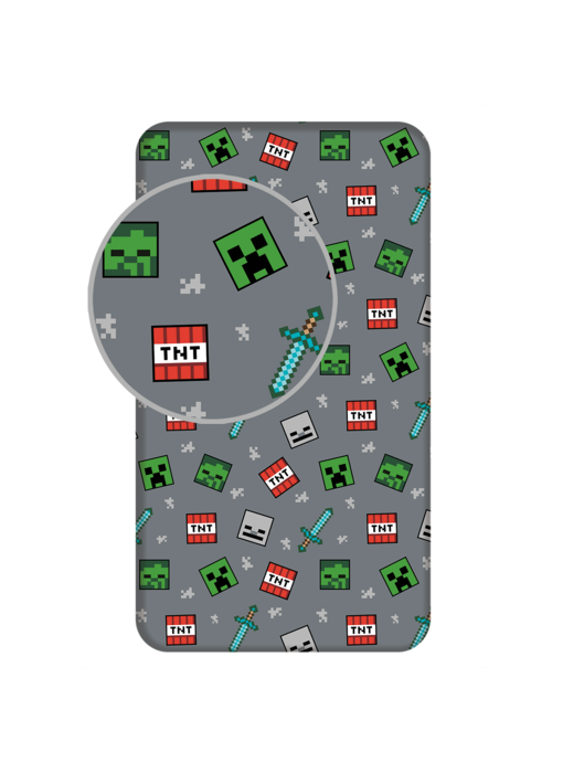 Minecraft Drap housse Game 90 x 200 cm Coton