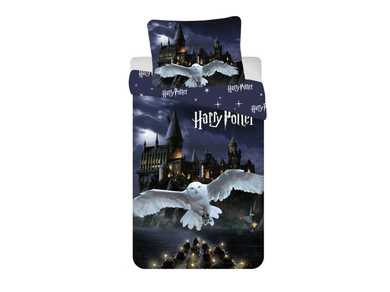 Harry Potter Bettbezug Hogwarts Night -140 x 200 cm / 70 x 90 cm - Polyester