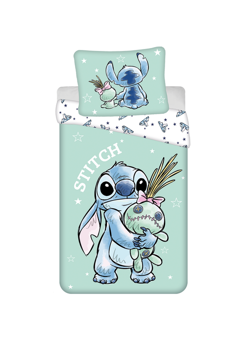 Disney Lilo & Stitch Housse de couette Buddies 140 x 200 cm + 70 x 90 cm Coton