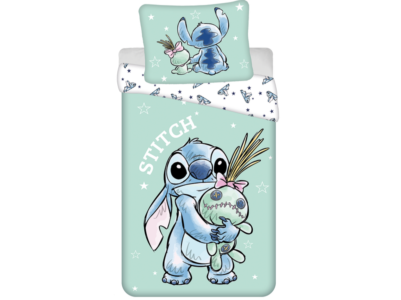 Disney Lilo & Stitch Housse de couette Buddies - 140 x 200 cm + 70 x 90 cm - Coton