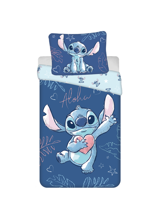 Disney Lilo & Stitch Housse de couette Aloha 140 x 200 cm + 70 x 90 cm Coton