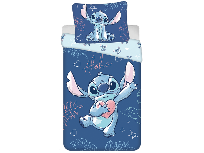 Disney Lilo & Stitch Dekbedovertrek Aloha - 140 x 200 cm + 70 x 90 cm - Katoen