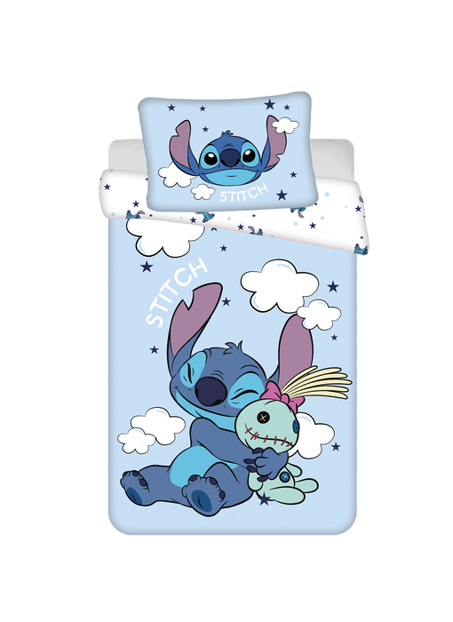 Disney Lilo & Stitch BABY / Peuter dekbedovertrek Clouds 135 x 100 + 40 x 60 cm Katoen