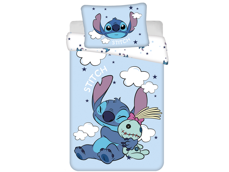 Disney Lilo & Stitch BABY / Toddler duvet cover Clouds - 135 x 100 + 40 x 60 cm - Cotton