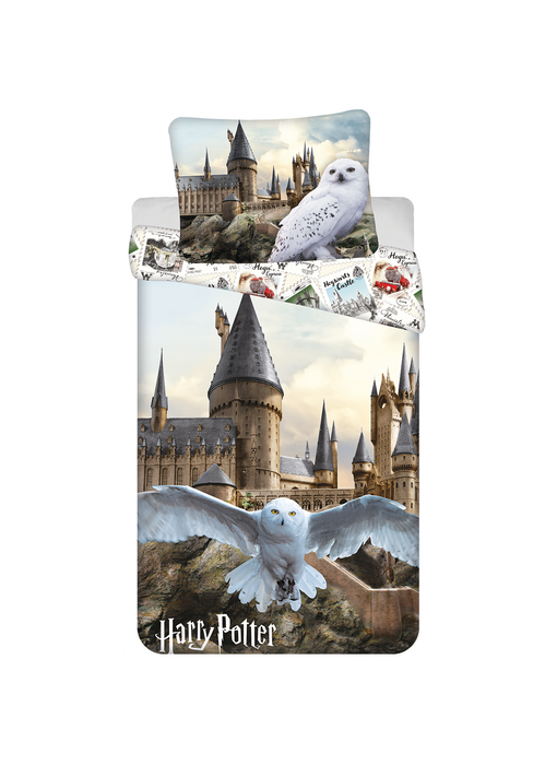 Harry Potter Dekbedovertrek Hedwig 140 x 200 cm + 70 x 90 cm Katoen