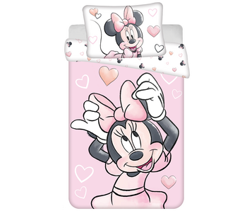 Disney Minnie Mouse BABY / Kleinkind Bettbezug Blush Pink 135 x 100 Baumwolle