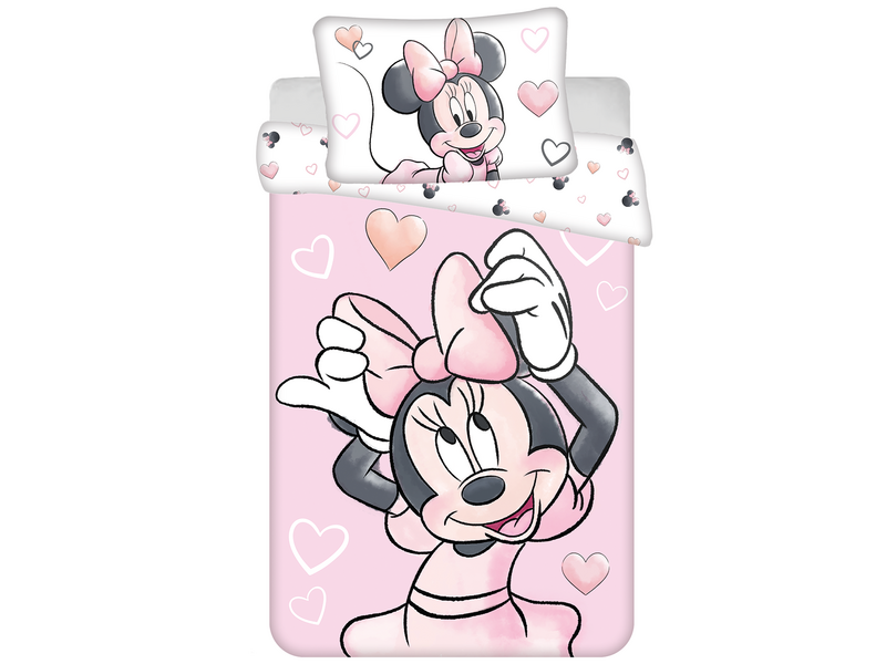 Disney Minnie Mouse BABY / Kleinkinder Bettbezug Blush Pink - 135 x 100 + 40 x 60 cm - Baumwolle