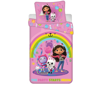 Gabby's poppenhuis Duvet cover Rainbow Party 140 x 200 cm / 70 x 90 cm Polyester