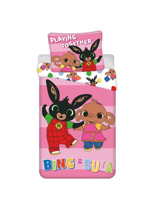 Bing Bunny Housse de couette Playing Together 140 x 200 cm / 70 x 90 cm Coton