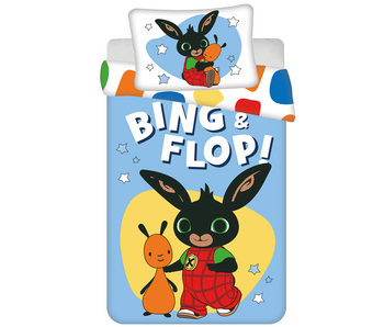 Bing Bunny Housse de couette BÉBÉ / Enfant Flop 135 x 100 + 40 x 60 cm Coton
