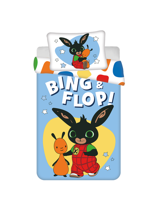 Bing Bunny Housse de couette BÉBÉ / Enfant Flop 135 x 100 + 40 x 60 cm Coton