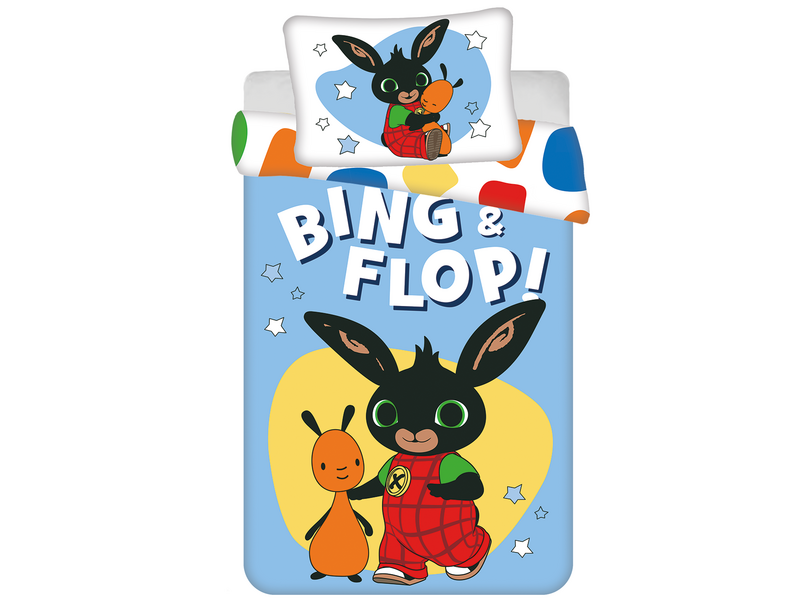Bing Bunny BABY / Peuter dekbedovertrek Flop - 135 x 100 + 40 x 60 cm - Katoen