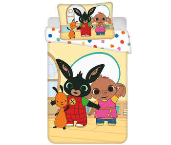 Bing Bunny BABY / Peuter dekbedovertrek Playroom 135 x 100 + 40 x 60 cm Katoen