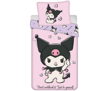 Kuromi Housse de couette Kuromi be You 140 x 200 cm / 70 x 90 cm Coton