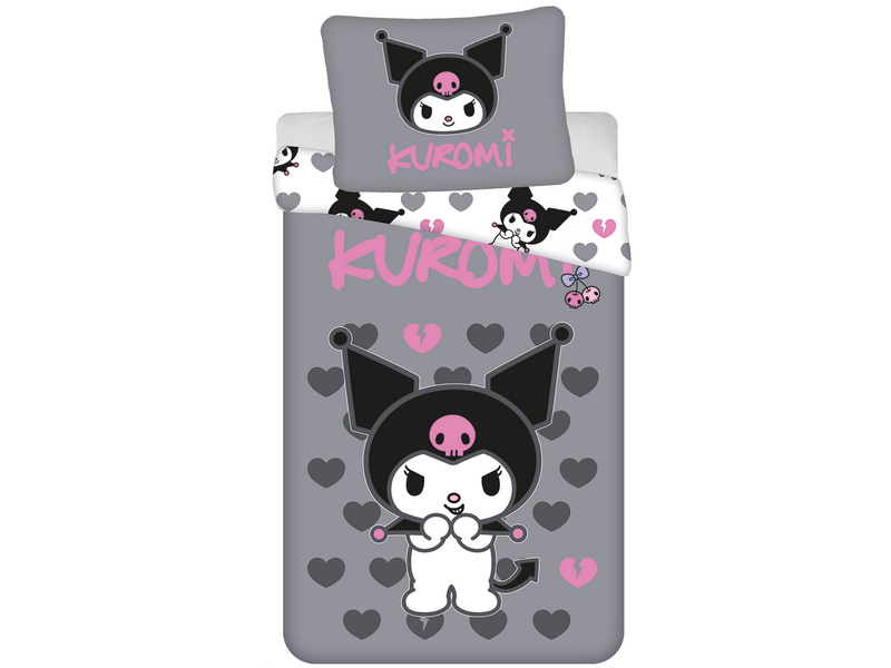 Kuromi Kuromi Hearts Bettbezug - 140 x 200 cm / 70 x 90 cm - Baumwolle