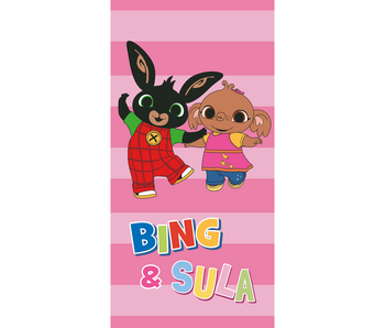 Bing Bunny Beach towel Playing Together 70 x 140 cm Cotton
