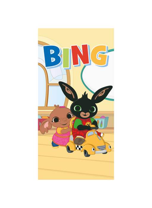 Bing Bunny Beach towel Playroom 70 x 140 cm Cotton