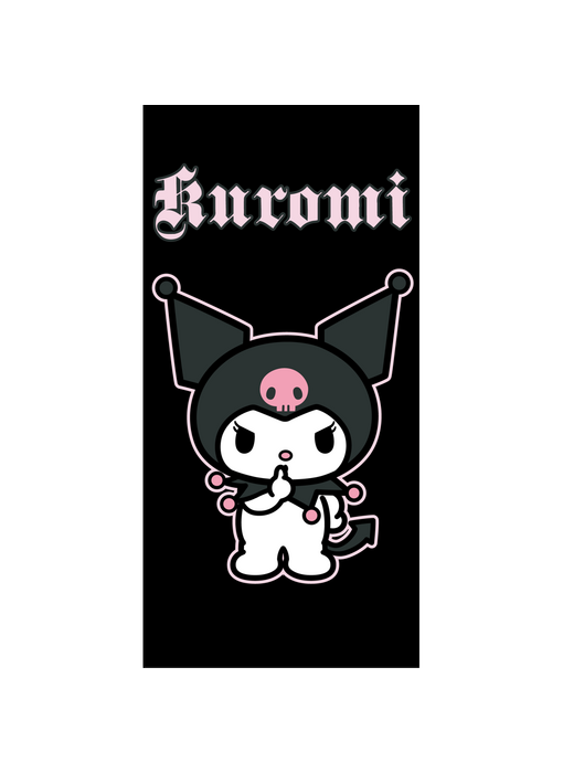 Hello Kitty & Friends Serviette de plage Kuromi Power - 70 x 140 cm - Coton