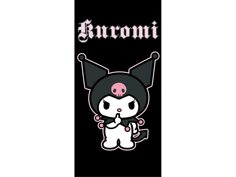 Kuromi Kuromi Power Strandtuch - 70 x 140 cm - Baumwolle