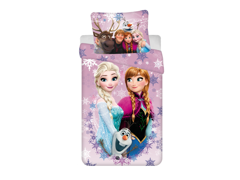 Disney Frozen Housse de couette Love - 140 x 200 cm / 60 x 70 cm - Coton