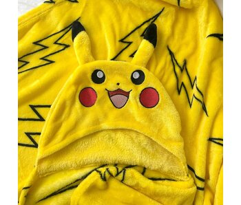 Pokémon Fleeceplaid met capuchon Pikachu 125 x 150 cm Polyester