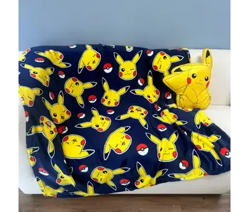 Pokémon Plaid polaire Pika Pika 125 x 150 cm Polyester