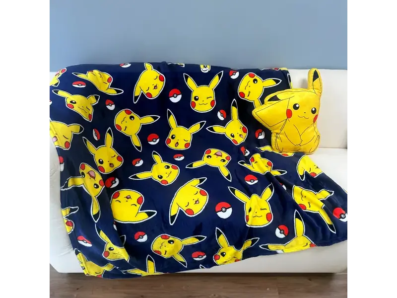 Pokémon Fleecedecke Pika Pika - 125 x 150 cm - Polyester