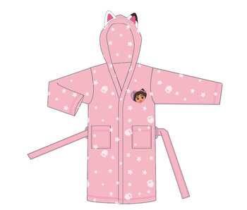 Gabby's poppenhuis Pink bathrobe 6/8 years 100% polyester
