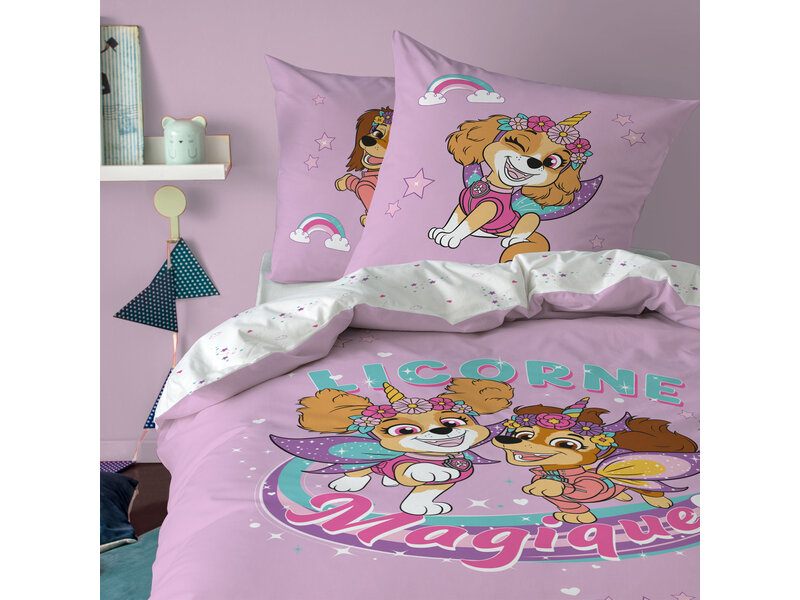 PAW Patrol Magique Duvet Cover - 140 x 200 + 63 x 63 cm - Cotton