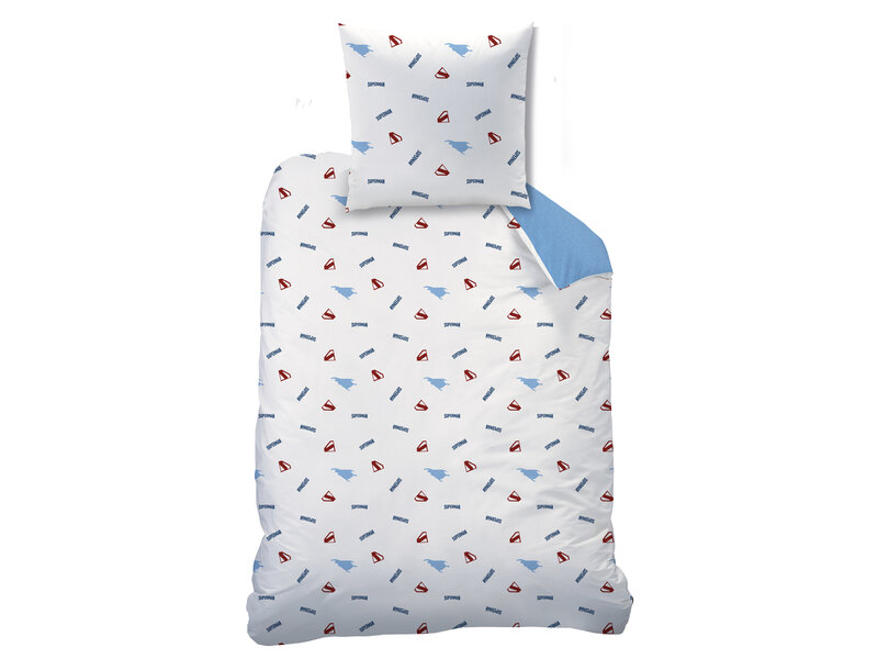 Superman Look Up Duvet Cover - 140 x 200 + 63 x 63 cm - Cotton