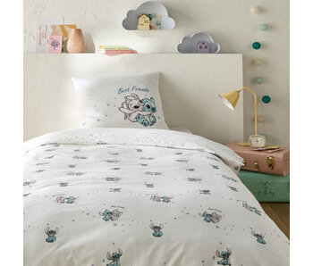 Disney Lilo & Stitch Housse de couette Best Friends 140 x 200 + 63 x 63 cm Coton
