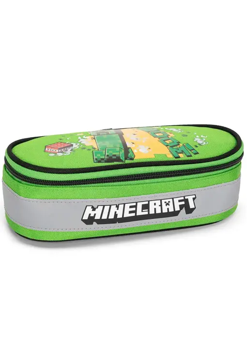 Minecraft Ovales Federmäppchen, Boom! 23 x 6 x 9,5 cm Polyester