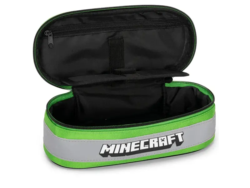 Minecraft Ovales Federmäppchen, Boom! - 23 x 6 x 9,5 cm - Polyester