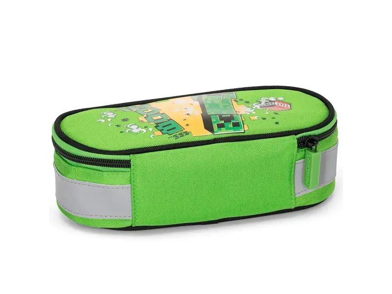 Minecraft Ovales Federmäppchen, Boom! - 23 x 6 x 9,5 cm - Polyester