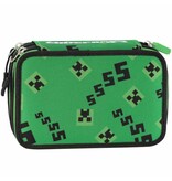 Minecraft Gevuld Etui, Nether (3 ritsen) - 20 x 13 x 7 cm - Polyester