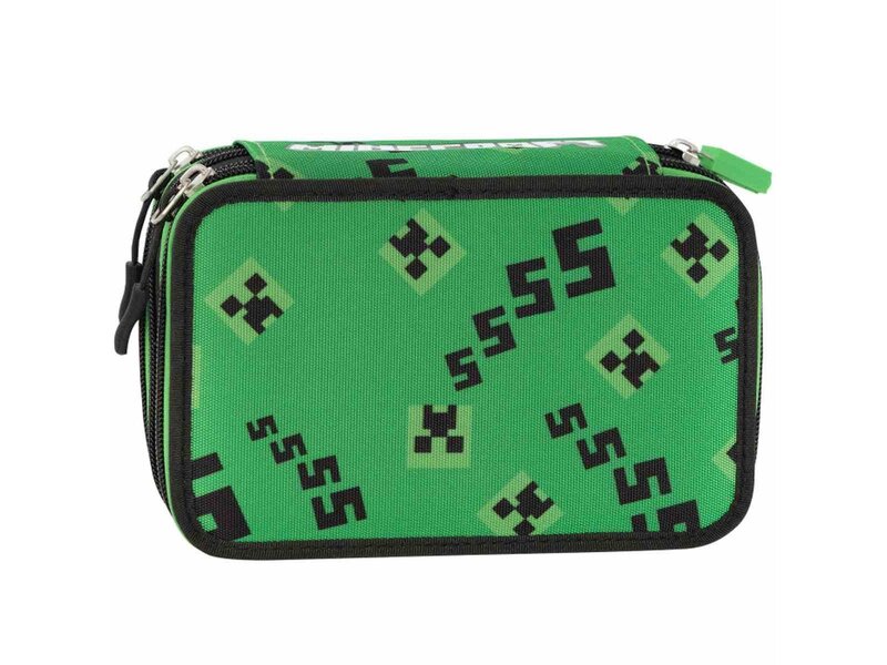 Minecraft Gevuld Etui, Nether (3 ritsen) - 20 x 13 x 7 cm - Polyester