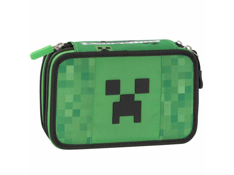 Minecraft Gevuld Etui, Nether (3 ritsen) - 20 x 13 x 7 cm - Polyester