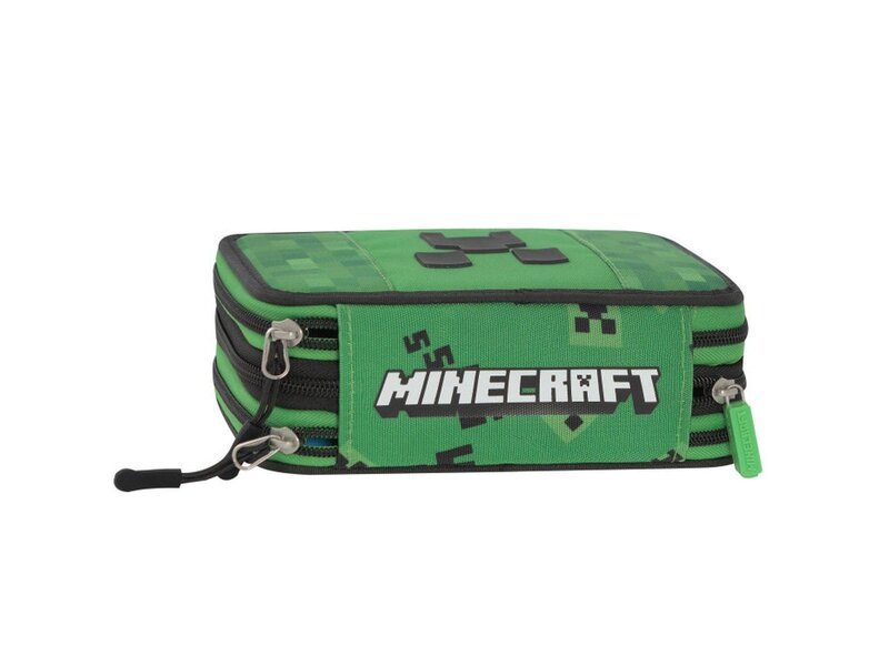 Minecraft Gevuld Etui, Nether (3 ritsen) - 20 x 13 x 7 cm - Polyester