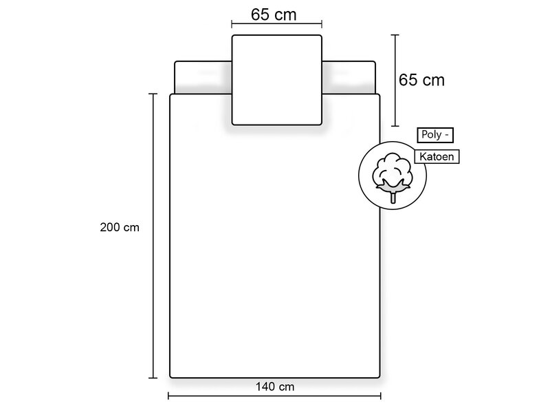 Hello Kitty Bettbezug Cute - 140 x 200 cm / 65 x 65 cm - Polycotton