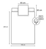 Hello Kitty Schmetterlings-Bettbezug – 140 x 200 cm / 65 x 65 cm – Polycotton