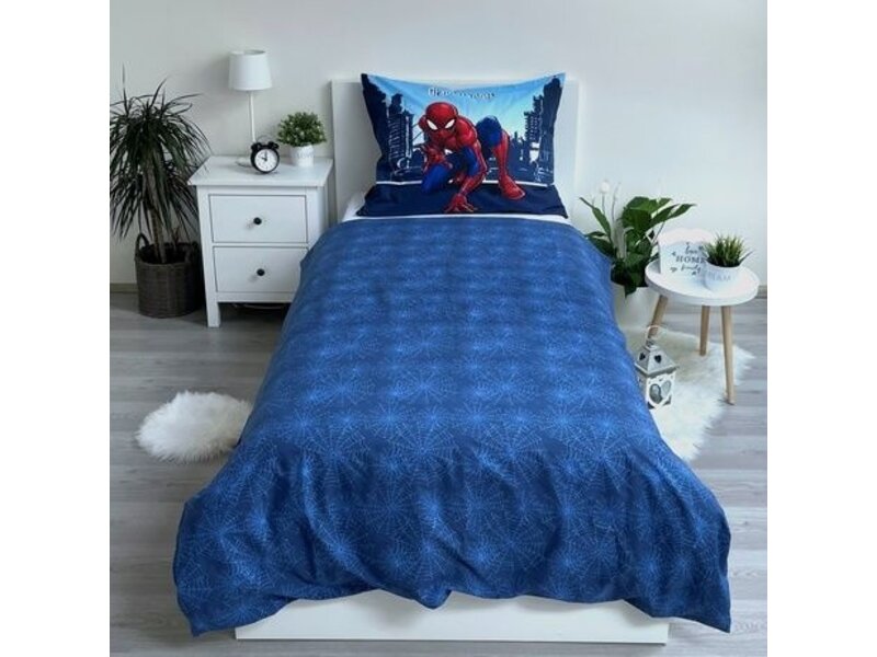 SpiderMan Bettbezug Action - 140 x 200 cm / 60 x 70 cm - Baumwolle