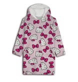 Hello Kitty Hoodie Fleece Deken Pink - Volwassen - One Size - Polyester