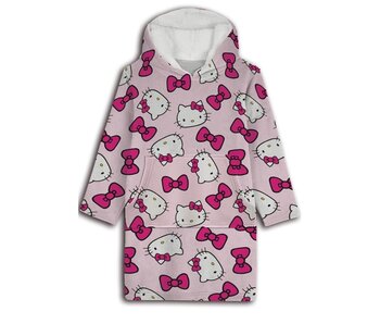 Hello Kitty Hoodie Fleece Blanket Pink Adult Polyester (One Size)