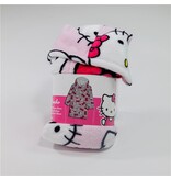 Hello Kitty Couverture polaire à capuche rose - Adulte - Taille unique - Polyester