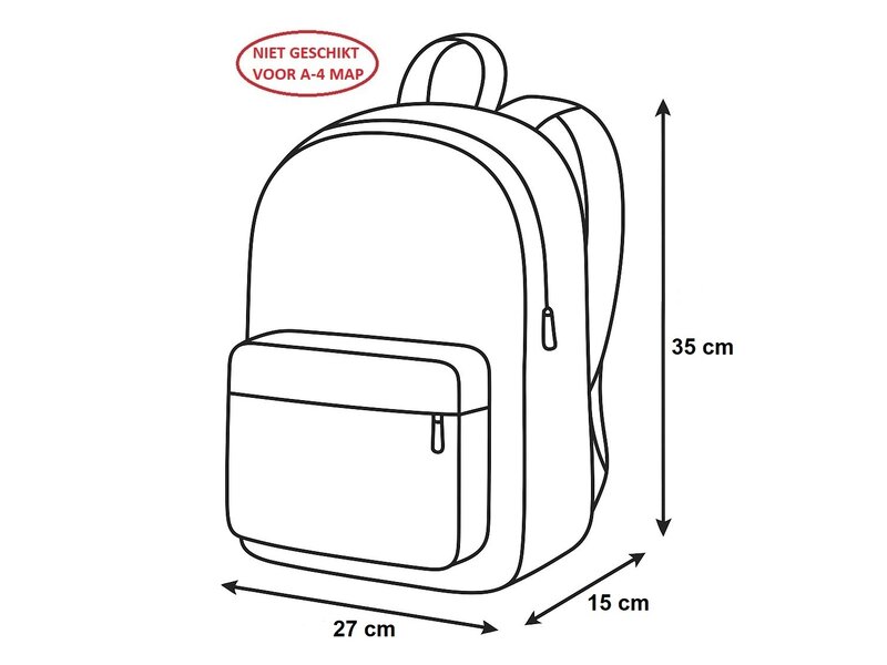 Fabrizio Pferderucksack 35 x 27 x 15 cm - Lila