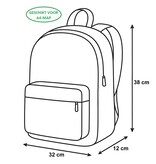 Sonic Rugzak, Prime - 38 x 32 x 12 cm - Polyester