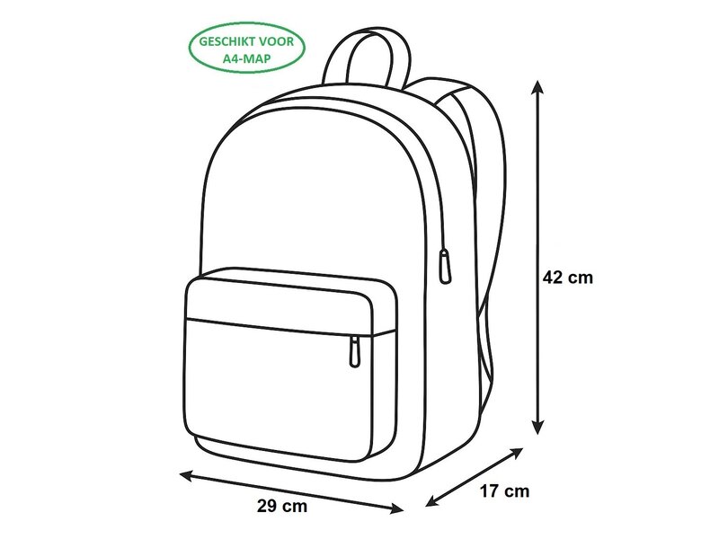 Ballerina Rucksack Glück - 42 x 29 x 17 cm - Polyester