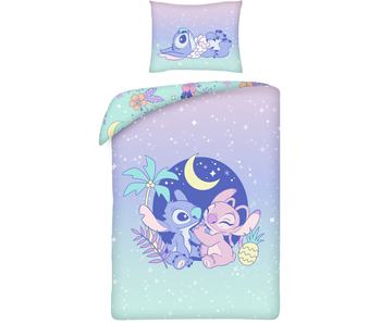 Disney Lilo & Stitch Housse de couette Sous la Lune 140 x 200 cm / 70 x 90 cm Coton
